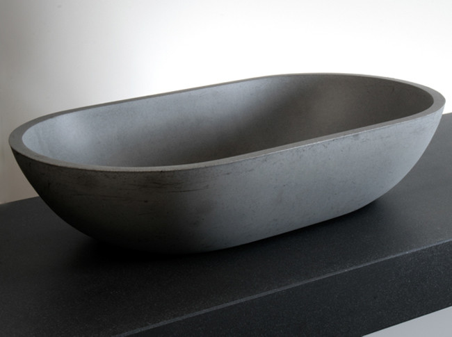 Zementwaschbecken Oval